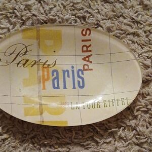 Paris Themed Decorative Plate